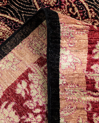 Modern - Contemporary Hand Knotted Black Area Rug 4' 7" x 6' 2"