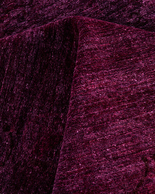 Contemporary Hand-Knotted Overdyed Pink Area Rug 8' 1" x 10' 3"