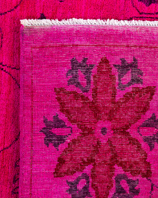 Overdyed Hand-Knotted Pink Area Rug 9' 1" x 12' 4"