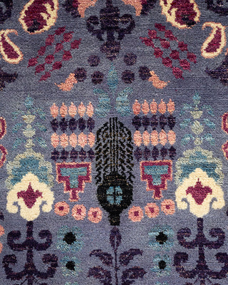 Modern - Contemporary Hand-Knotted Ivory Area Rug 8' 1" x 9' 4"