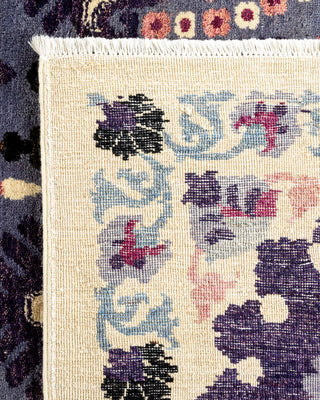 Modern - Contemporary Hand-Knotted Ivory Area Rug 8' 1" x 9' 4"