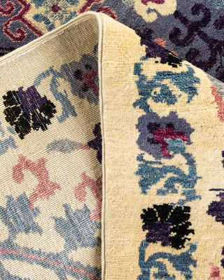 Modern - Contemporary Hand-Knotted Ivory Area Rug 8' 1" x 9' 4"