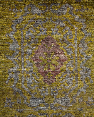 Modern Overdyed Hand Knotted Wool Gray Area Rug 7' 10" x 10' 6"
