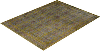 Modern Overdyed Hand Knotted Wool Gray Area Rug 7' 10" x 10' 6"