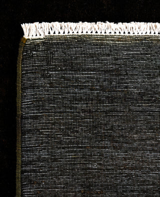 Contemporary Overdyed Wool Hand Knotted Black Area Rug 8' 1" x 10' 1"