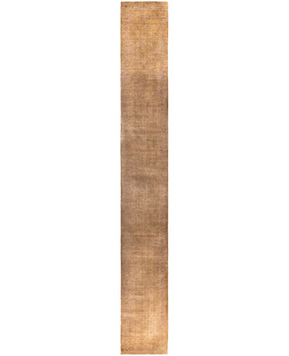 Overdyed One-of-a-Kind Wool Beige Runner 2' 8" x 21' 4"