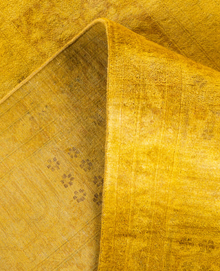 Overdyed One-of-a-Kind Wool Yellow Area Rug 8' 2" x 10' 4"