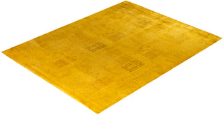 Overdyed One-of-a-Kind Wool Yellow Area Rug 8' 2" x 10' 4"