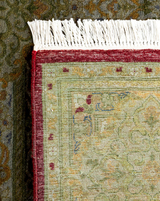 Contemporary Hand-Knotted Overdyed Red Runner 3' 2" x 12' 3"