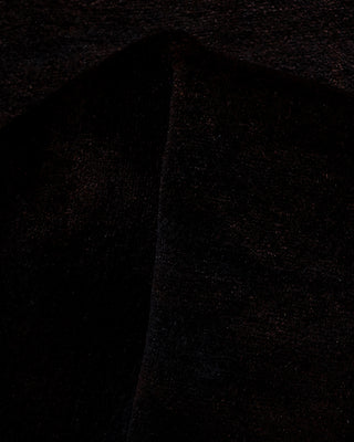 Overdyed Hand-Knotted Brown Runner 2' 8" x 18' 1"