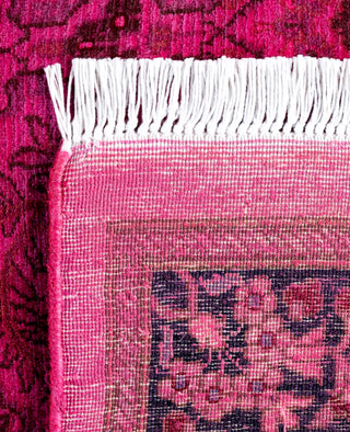 Overdyed Hand-Knotted Wool Modern-Contemporary Pink Runner 2' 6" x 7' 5"