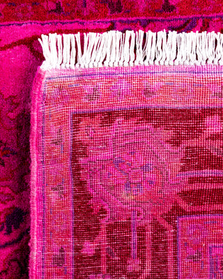Contemporary Hand-Knotted Overdyed Pink Area Rug 2' 8" x 4' 3"