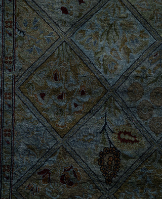 Overdyed One-of-a-Kind Wool Gray Area Rug 2' 8" x 4' 3"