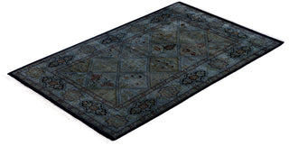 Overdyed One-of-a-Kind Wool Gray Area Rug 2' 8" x 4' 3"