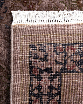Contemporary Hand-Knotted Overdyed Beige Runner 2' 8" x 8' 5"