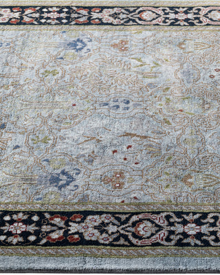 Contemporary Hand-Knotted Overdyed Gray Runner 2' 7" x 7' 8"