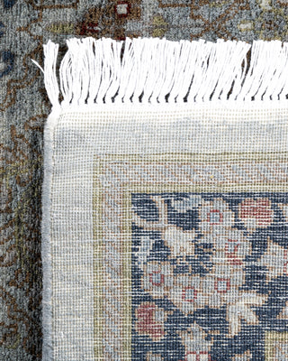 Contemporary Hand-Knotted Overdyed Gray Runner 2' 7" x 7' 8"