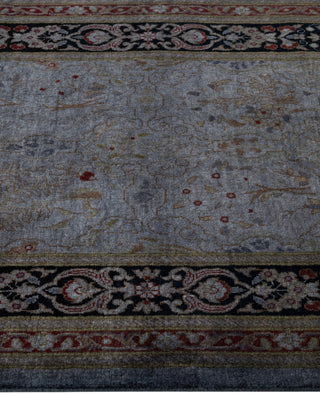 Contemporary Overdyed Wool Hand Knotted Gray Runner 2' 7" x 11' 6"