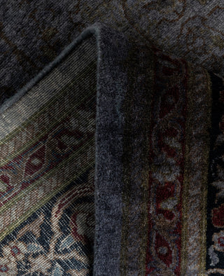 Contemporary Overdyed Wool Hand Knotted Gray Runner 2' 7" x 11' 6"