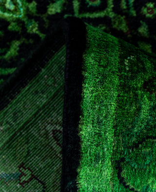 Fine Vibrance, One-of-a-Kind Hand-Knotted Area Rug  - Green, 2' 5" x 8' 3"