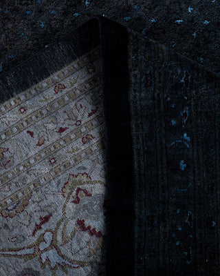 Overdyed Hand-Knotted Black Area Rug 11' 10" x 18' 5"
