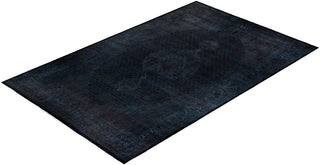 Overdyed Hand-Knotted Black Area Rug 11' 10" x 18' 5"