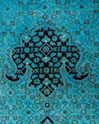 Fine Vibrance, One-of-a-Kind Hand-Knotted Area Rug  - Blue, 8' 2" x 10' 3"