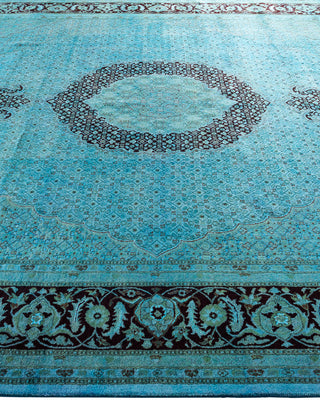 Fine Vibrance, One-of-a-Kind Hand-Knotted Area Rug  - Blue, 8' 2" x 10' 3"