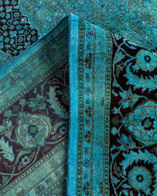Fine Vibrance, One-of-a-Kind Hand-Knotted Area Rug  - Blue, 8' 2" x 10' 3"