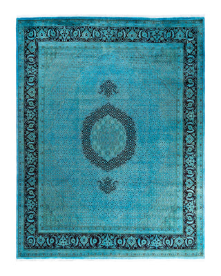 Fine Vibrance, One-of-a-Kind Hand-Knotted Area Rug  - Blue, 8' 2" x 10' 3"