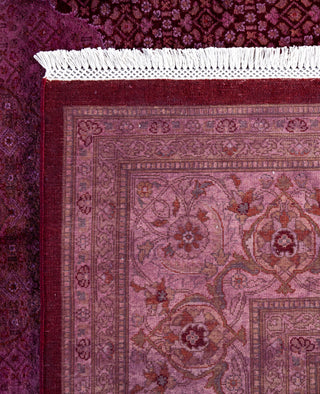 Overdyed Hand-Knotted Wool Modern-Contemporary Purple Area Rug 8' 0" x 10' 1"