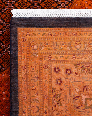Overdyed Hand-Knotted Orange Area Rug 12' 1" x 15' 4"
