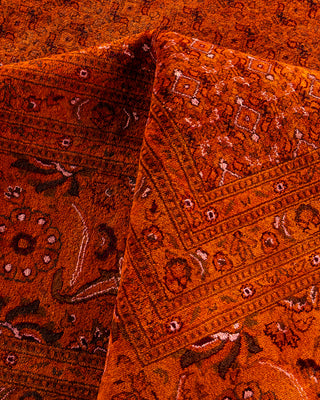 Overdyed Hand-Knotted Orange Area Rug 12' 1" x 15' 4"