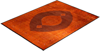 Overdyed Hand-Knotted Orange Area Rug 12' 1" x 15' 4"