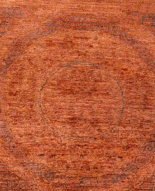 Contemporary Overdyed Wool Hand Knotted Pink Area Rug 6' 2" x 8' 4"