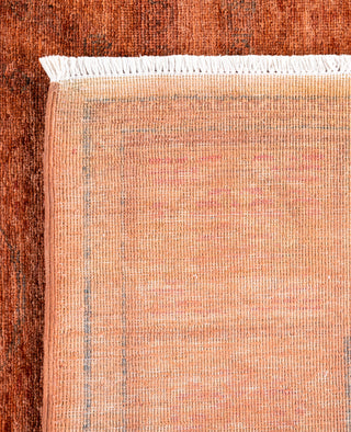 Contemporary Overdyed Wool Hand Knotted Pink Area Rug 6' 2" x 8' 4"