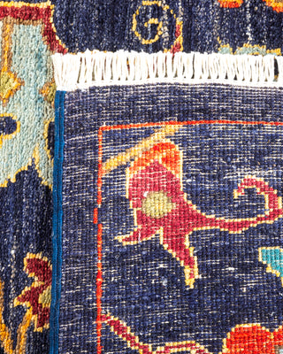 Traditional Hand Knotted Blue Runner 3' 2" x 11' 9"