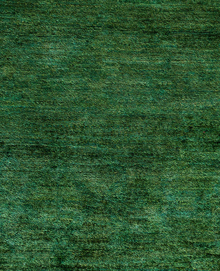 Overdyed One-of-a-Kind Wool Green Area Rug 12' 1" x 15' 8"