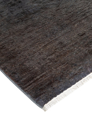 Contemporary Fine Vibrance Gray Wool Area Rug - 8' 2" x 10' 2"