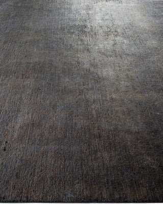 Contemporary Fine Vibrance Gray Wool Area Rug - 8' 2" x 10' 2"
