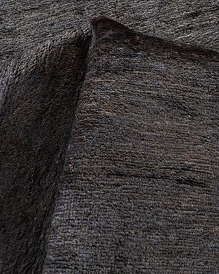 Contemporary Fine Vibrance Gray Wool Area Rug - 8' 2" x 10' 2"