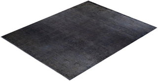 Contemporary Fine Vibrance Gray Wool Area Rug - 8' 2" x 10' 2"