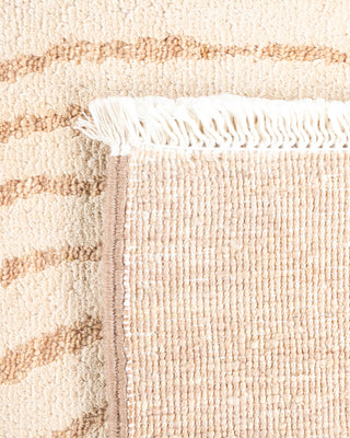 Traditional Hand Knotted Ivory Area Rug 8' 2" x 10' 0"