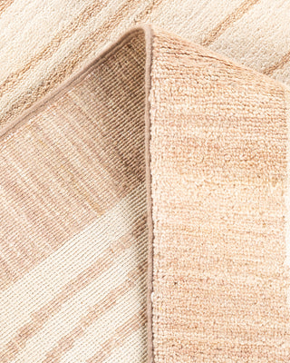 Traditional Hand Knotted Ivory Area Rug 8' 2" x 10' 0"