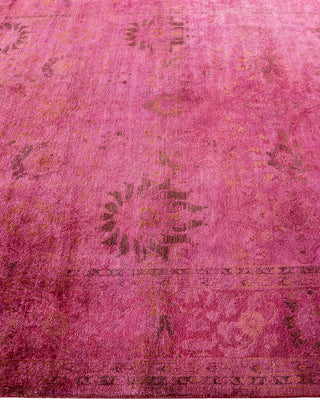 Overdyed Hand-Knotted Pink Area Rug 6' 3" x 9' 2"