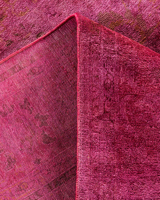 Overdyed Hand-Knotted Pink Area Rug 6' 3" x 9' 2"