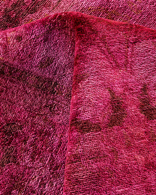 Overdyed Hand-Knotted Pink Area Rug 6' 3" x 9' 2"