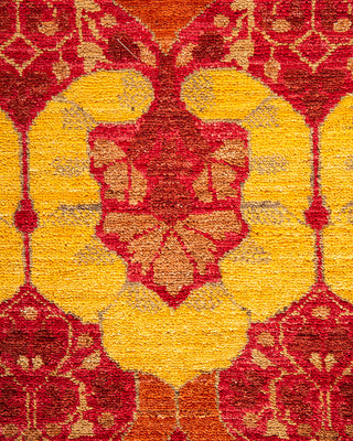 Modern - Contemporary Hand Knotted Red Area Rug 8' 0" x 9' 10"