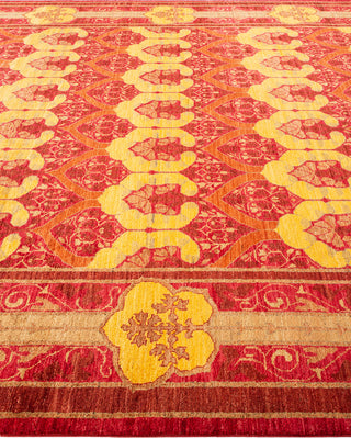 Modern - Contemporary Hand Knotted Red Area Rug 8' 0" x 9' 10"