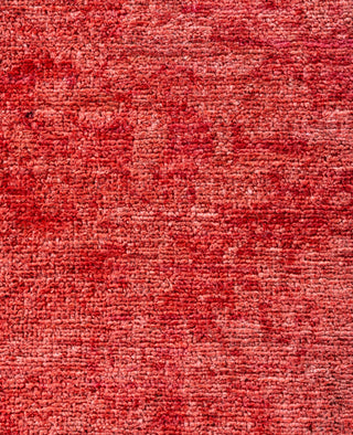 Contemporary Overdyed Wool Hand Knotted Pink Area Rug 9' 2" x 11' 9"